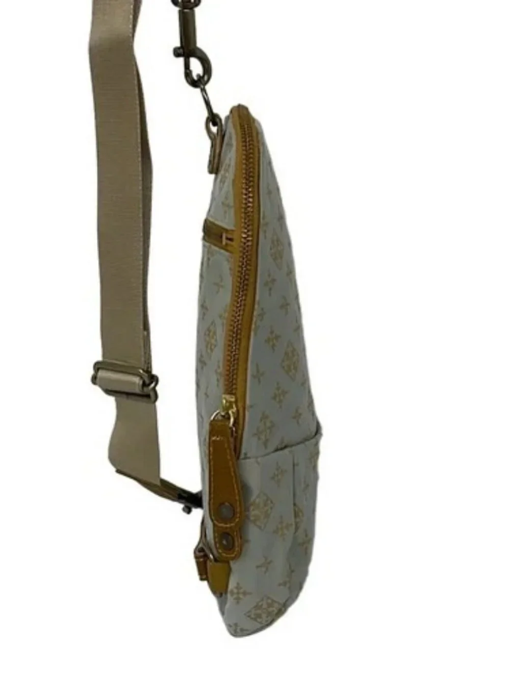 russet Light gray Brown Nylon Backpack